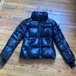 Womens sam down black coat